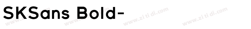SKSans Bold字体转换